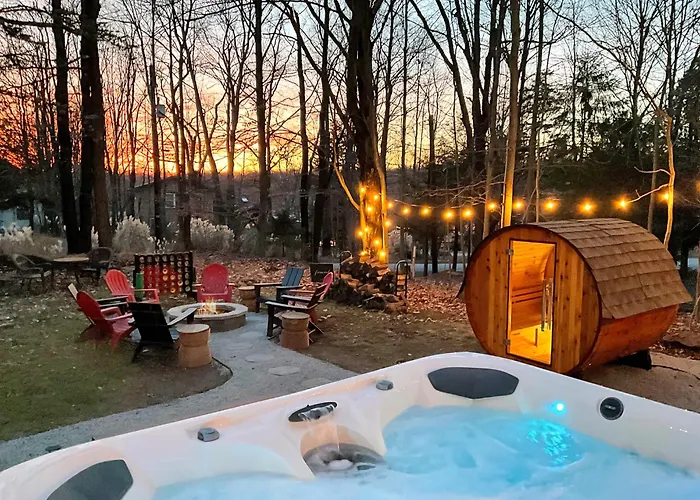 Family Pocono Gem By The Lake With Private Sauna, Hot Tub, And Huge Game Room