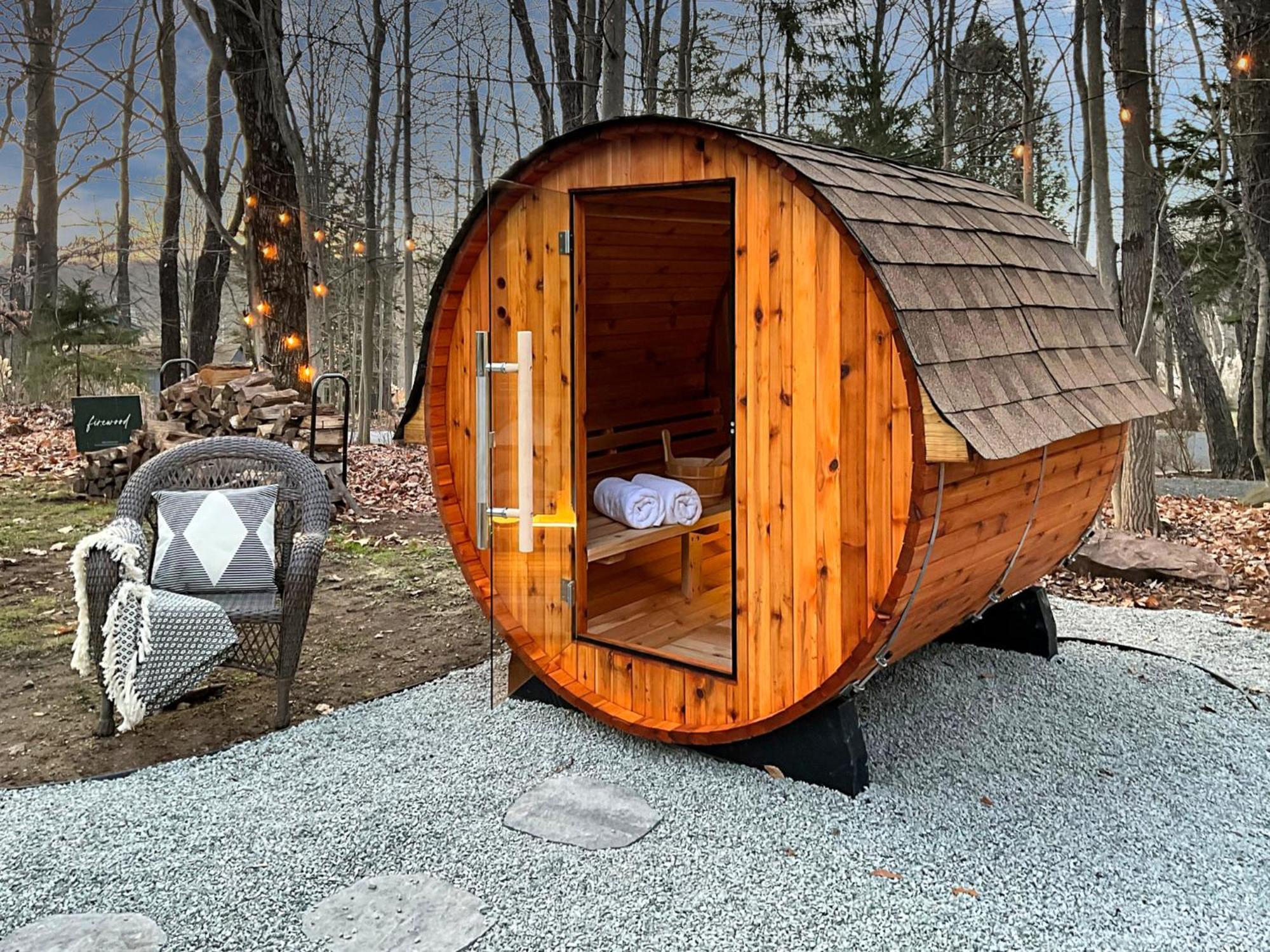 Chalet Family Pocono Gem By The With Private Sauna, Hot Tub, And Huge Game
