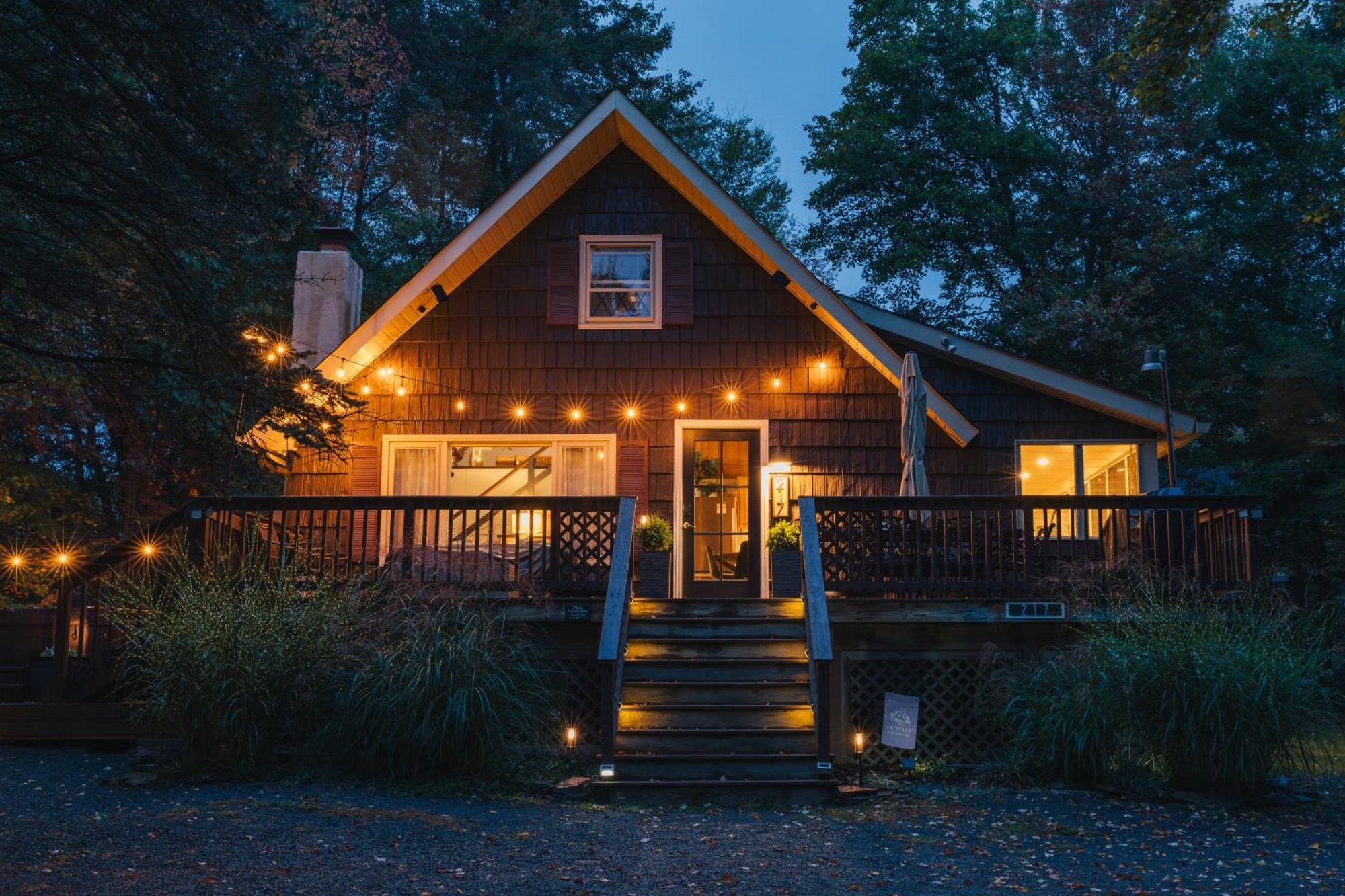 Chalet Family Pocono Gem By The With Private Sauna, Hot Tub, And Huge Game *